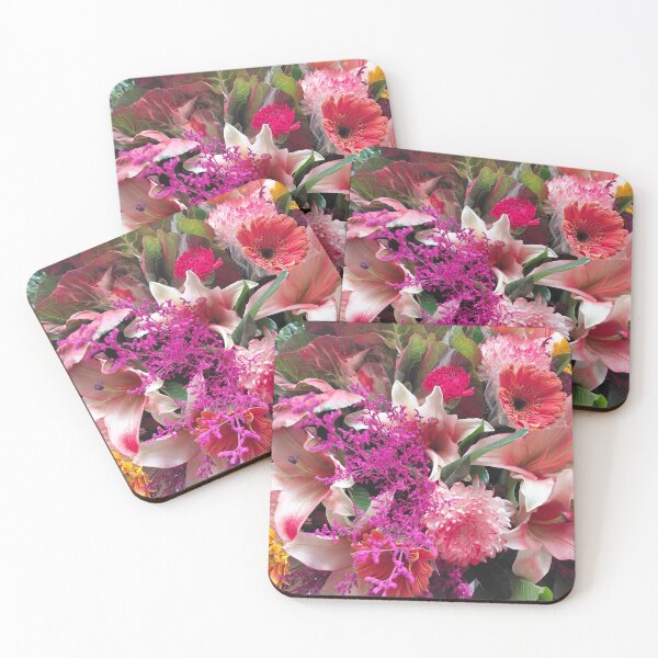 Item preview, Pink and Magenta Floral Arrangement – Elegant Lilies and Daisies Photography designed and sold by pbchan.