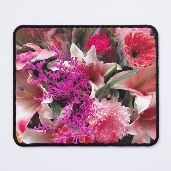 Item preview, Pink and Magenta Floral Arrangement – Elegant Lilies and Daisies Photography designed and sold by pbchan.