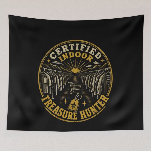 Item preview, Indoor Treasure Hunter Thrift Shopping Badge designed and sold by elderberry.