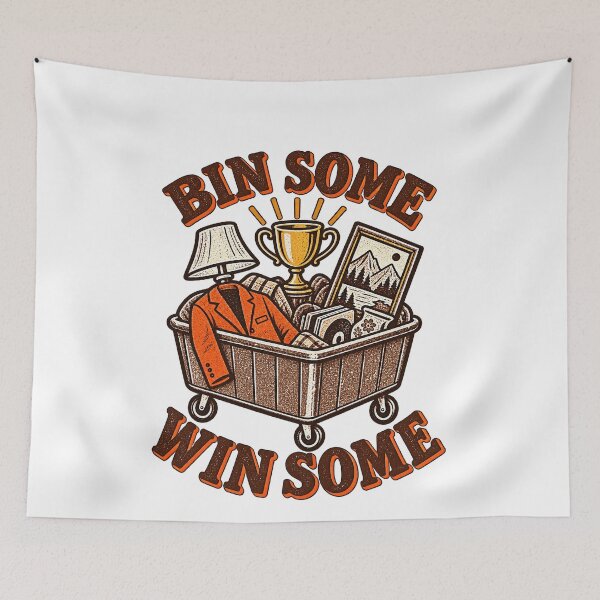 Item preview, Funny Bin Some Win Some Thrift Humor Art designed and sold by elderberry.
