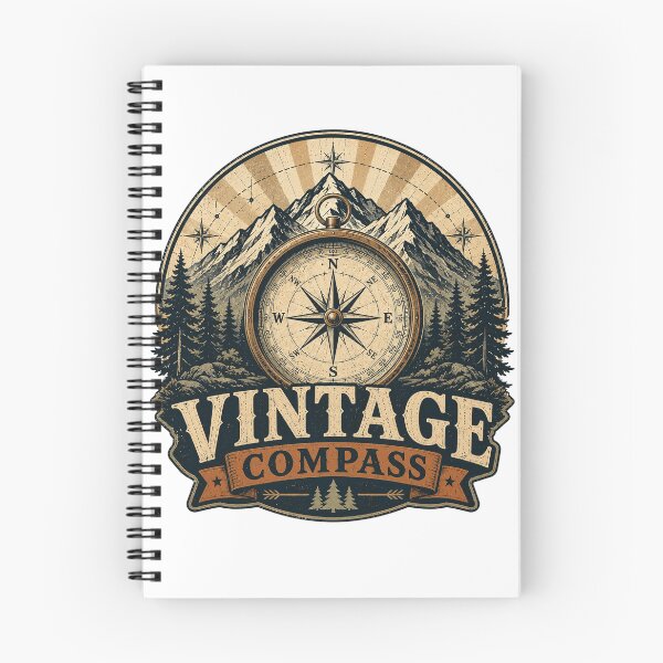 Item preview, Vintage Compass Mountain Wilderness Retro Adventure Design designed and sold by RobertArt08.
