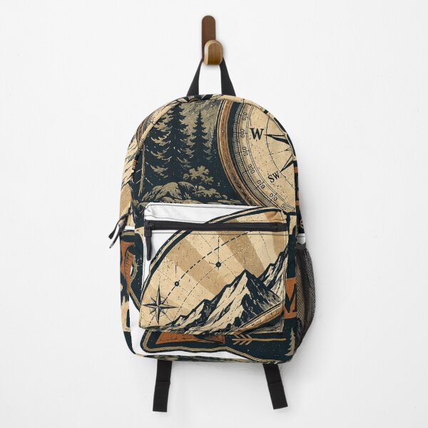 Item preview, Vintage Compass Mountain Wilderness Retro Adventure Design designed and sold by RobertArt08.
