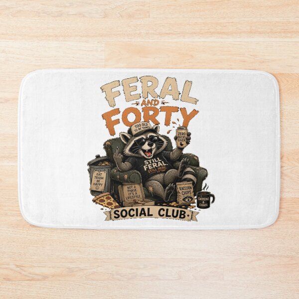 Item preview, Feral and Forty Social Club  designed and sold by TheEndDesign.