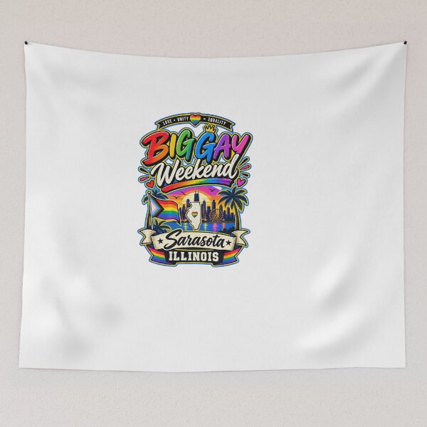 Item preview, Big Gay Weekend Sarasota Illinois Festival designed and sold by Combat Skies.