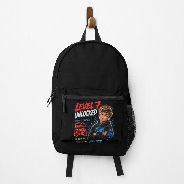 Item preview, Level 7 Unlocked Funny Gamer Kid designed and sold by OutlanderDesigns.