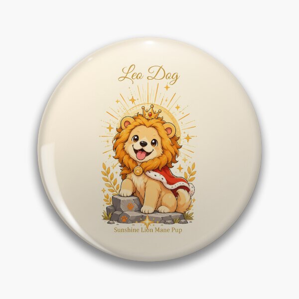Item preview, Cute Leo Pomeranian Zodiac Fire Sign Dog Astrology designed and sold by ChubbyGoong.