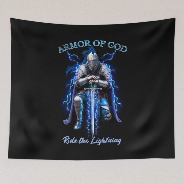 Item preview,  Armor of God Ride the Lightning designed and sold by Tripp Art Studio.