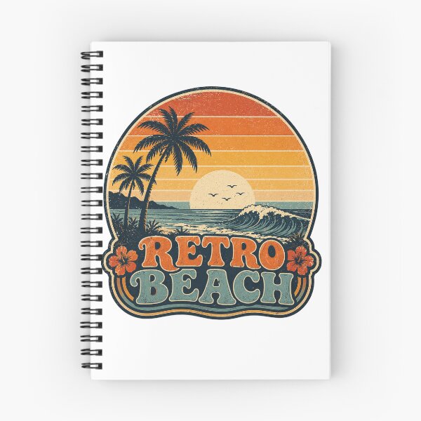 Item preview, Retro Beach Sunset Vintage Tropical Ocean Wave Design designed and sold by RobertArt08.