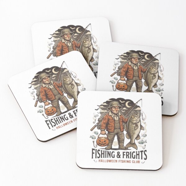 Item preview,   Fishing & Frights Halloween Fishing Club – Skull Fisherman Halloween Design  designed and sold by NoFishToday.