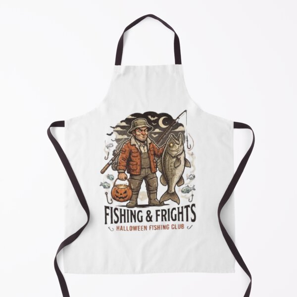 Item preview, Fishing & Frights Halloween Fishing Club – Skull Fisherman Halloween Design designed and sold by NoFishToday.