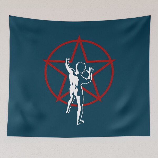 Item preview, Man Standing In Red Star designed and sold by VictoriaHar.