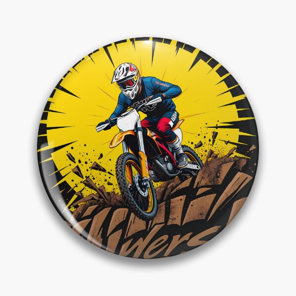 Item preview, Extreme Dirt Bike Motocross Jumping Action Vector Graphic Design designed and sold by RevUpDesign.