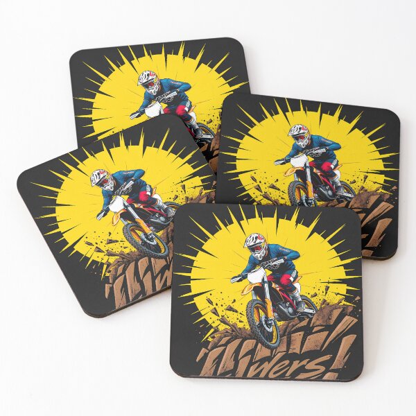 Item preview, Extreme Dirt Bike Motocross Jumping Action Vector Graphic Design designed and sold by RevUpDesign.