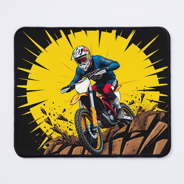 Item preview, Extreme Dirt Bike Motocross Jumping Action Vector Graphic Design designed and sold by RevUpDesign.