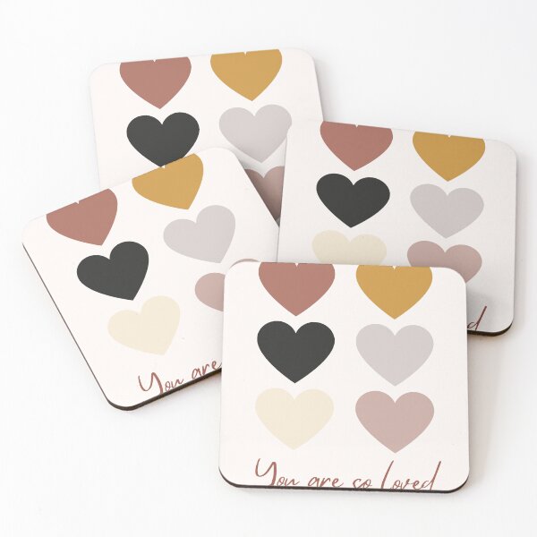 Item preview, You Are So Loved Boho Hearts Earth Tones Nursery Art designed and sold by LunavibeArt.