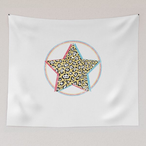 Item preview, Leopard Print Preppy Star Graphic Art designed and sold by The secret storage room.