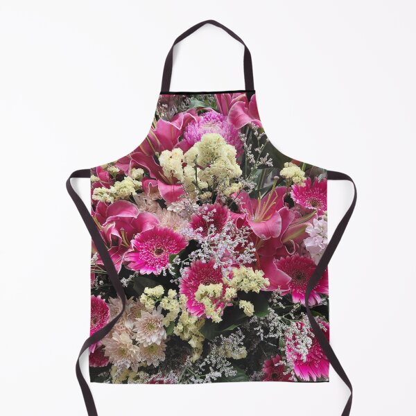 Item preview, Magenta Lilies and Pink Daisies Floral Arrangement – Vibrant Botanical Photography designed and sold by pbchan.