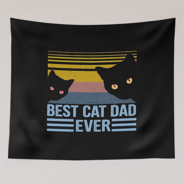 Item preview, Best Cat Dad Ever Retro Sunset Vintage Feline designed and sold by SoyLamderma.
