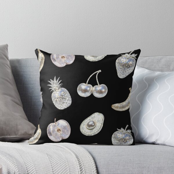 Item preview, Disco Ball Silver Fruits Collage designed and sold by Moody Critters.