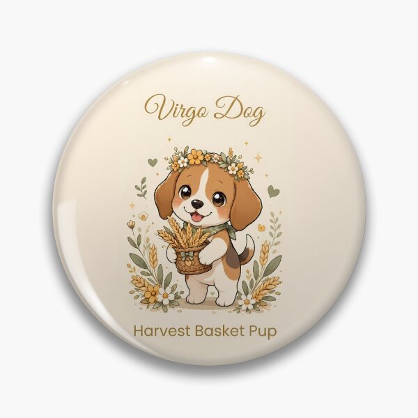 Item preview, Cute Virgo Beagle Zodiac Earth Sign Dog Astrology designed and sold by ChubbyGoong.