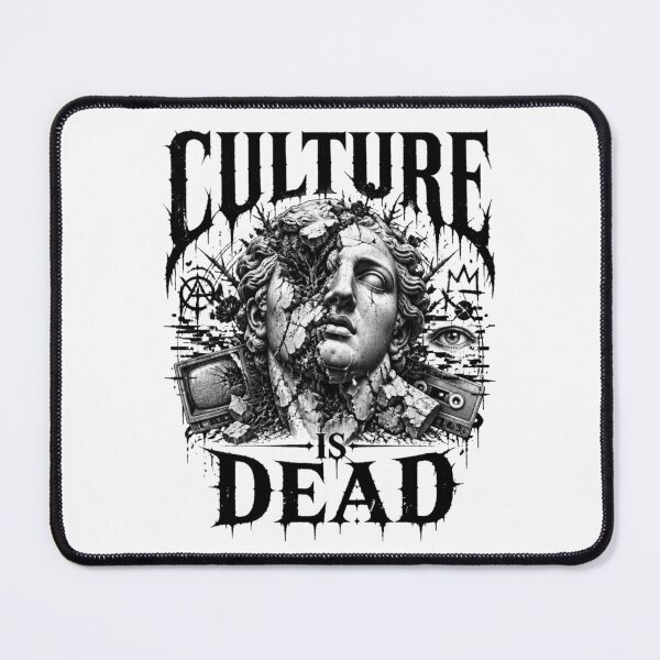 Item preview, Culture Is Dead Gothic Skull Statue Dark Streetwear T-Shirt designed and sold by Cavalier-org.