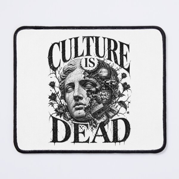 Item preview, Culture Is Dead Gothic Skull Statue Dark Streetwear T-Shirt designed and sold by Cavalier-org.
