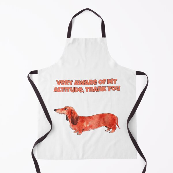 Item preview, Self-Aware Dachshund Altitude Funny Watercolour Dog Art designed and sold by NatureUnleashed.