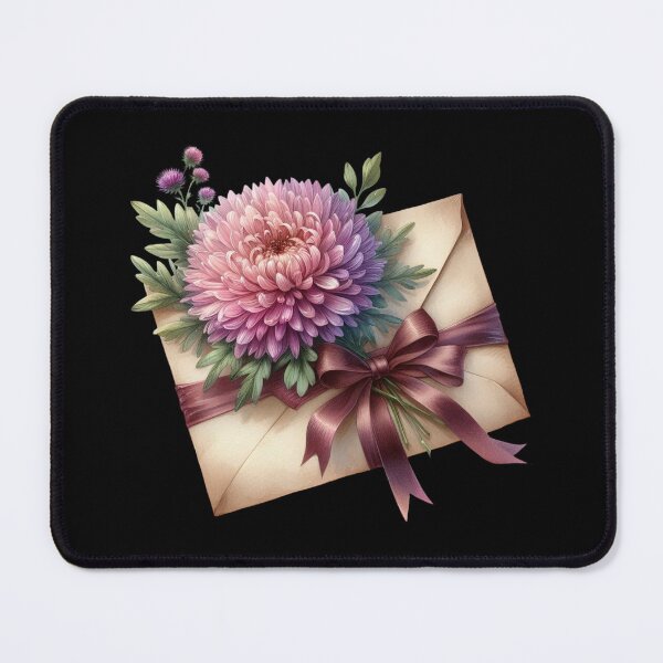 Item preview, Chrysanthemum and Ribbon on Envelope designed and sold by sreabby.