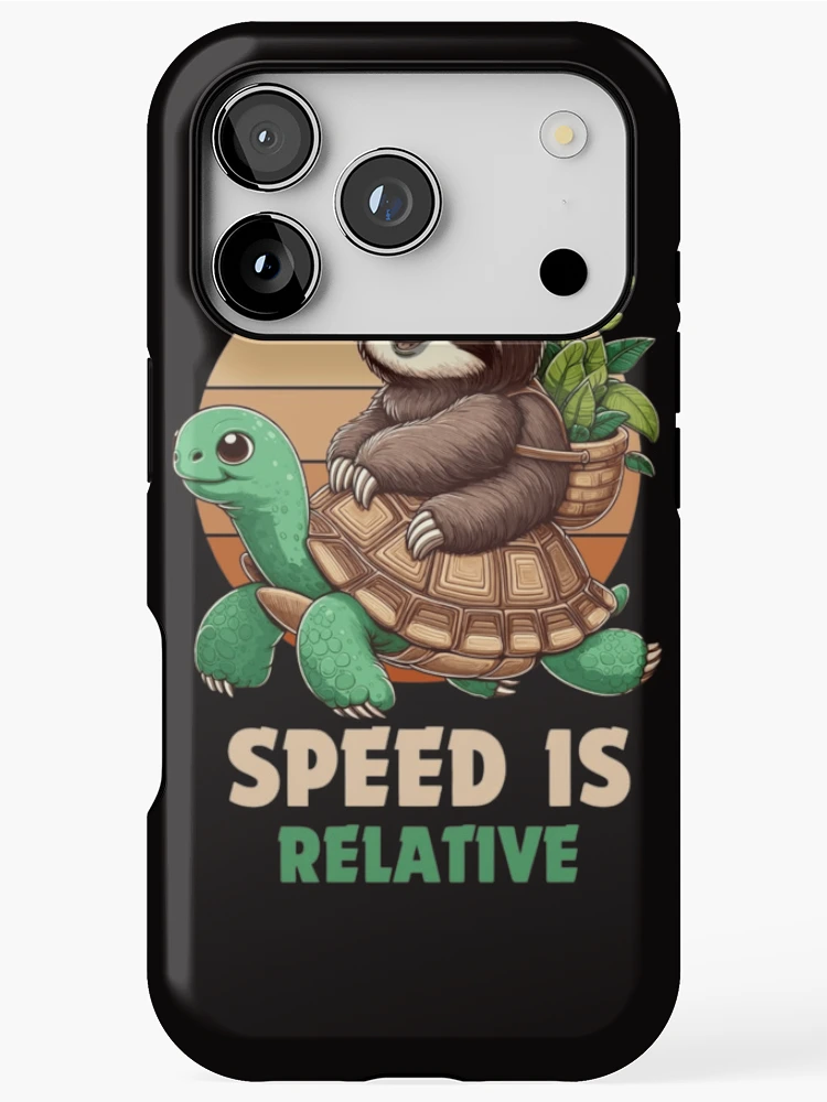 Thumbnail 1 of 4, iPhone Case, Speed Is Relative Tortoise designed and sold by RajDeals.