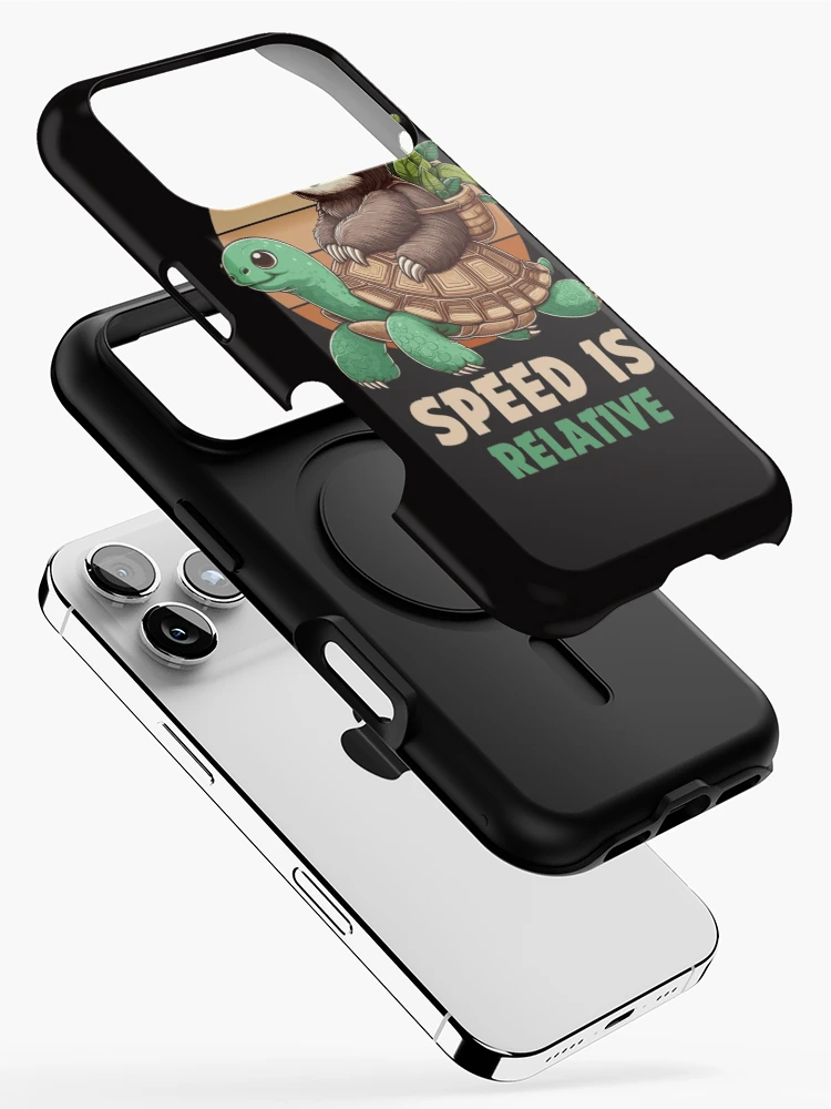 Thumbnail 2 of 4, iPhone Case, Speed Is Relative Tortoise designed and sold by RajDeals.