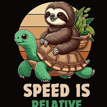 Artwork thumbnail, Speed Is Relative Tortoise by RajDeals