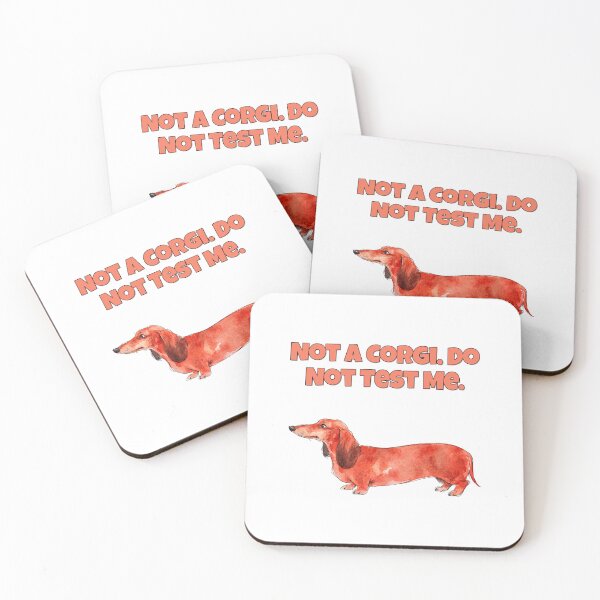 Item preview, Dachshund Not A Corgi Funny Breed Identity Dog Art designed and sold by NatureUnleashed.