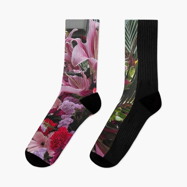 Item preview, Red Anthurium and Pink Lilies – Exotic Floral Arrangement Photography designed and sold by pbchan.