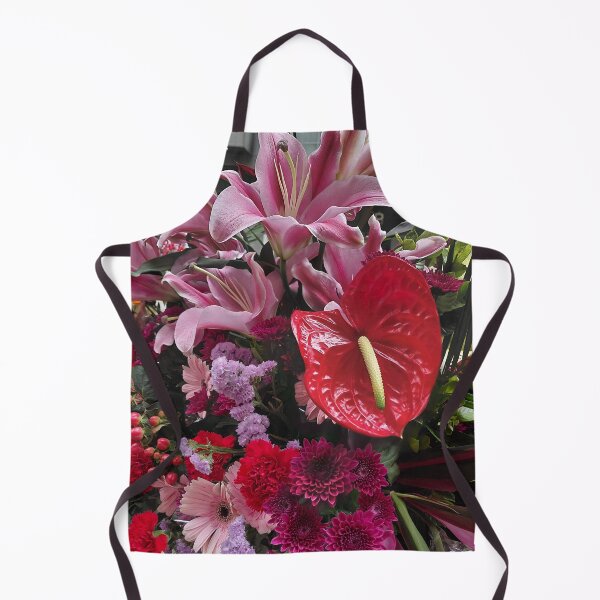 Item preview, Red Anthurium and Pink Lilies – Exotic Floral Arrangement Photography designed and sold by pbchan.