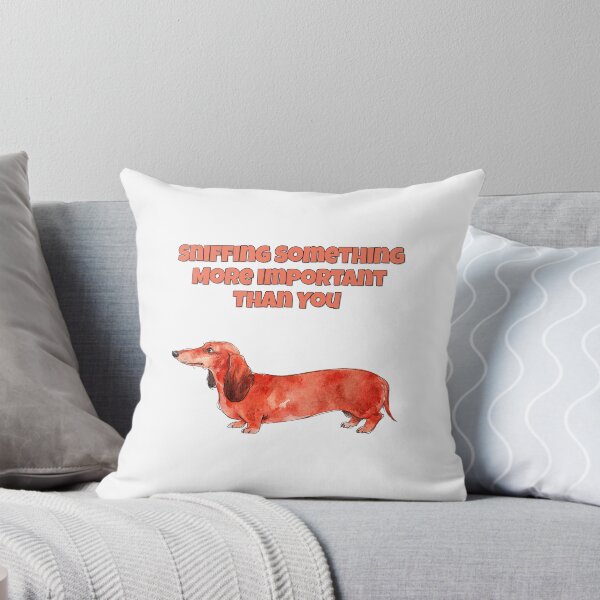 Item preview, Dismissive Dachshund Sniffing Funny Sarcastic Dog Art designed and sold by NatureUnleashed.