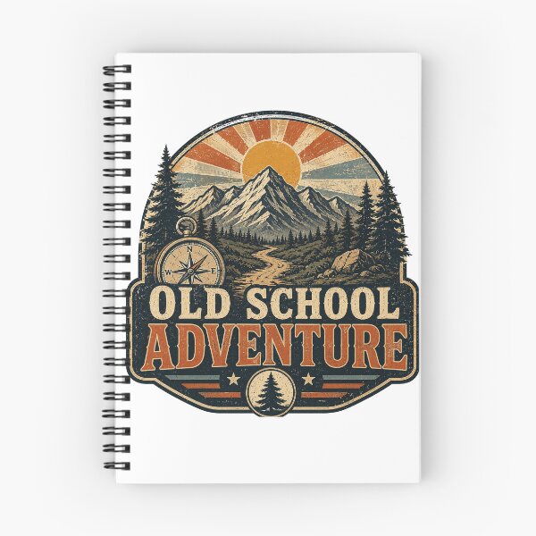Item preview, Old School Adventure Vintage Mountain Compass Wilderness Design designed and sold by RobertArt08.