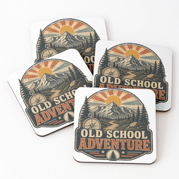 Item preview, Old School Adventure Vintage Mountain Compass Wilderness Design designed and sold by RobertArt08.