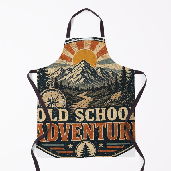 Item preview, Old School Adventure Vintage Mountain Compass Wilderness Design designed and sold by RobertArt08.