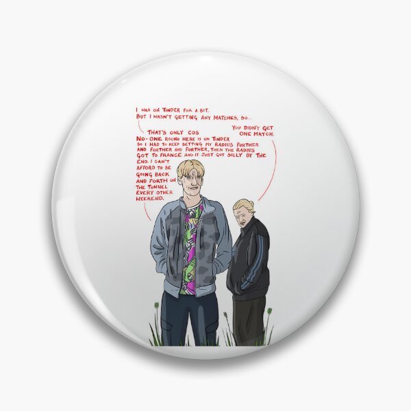 Item preview, Two Characters Talking About Tinder Dialogue designed and sold by MantisArmy.