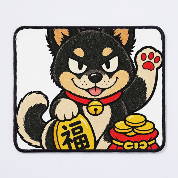 Item preview, 福 Fortune - Maneki Inu Lucky Shiba Japanese Kanji designed and sold by BRTHRCNK01.