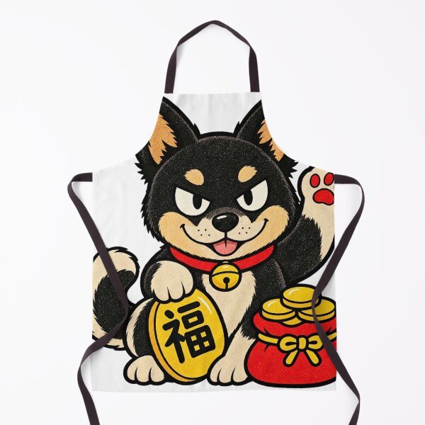 Item preview, 福 Fortune - Maneki Inu Lucky Shiba Japanese Kanji designed and sold by BRTHRCNK01.