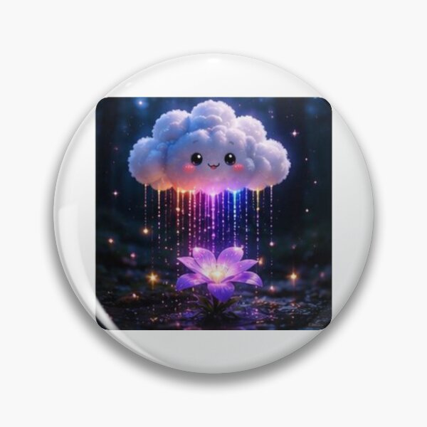 Item preview, Kawaii Rainbow Cloud with Magic Lotus designed and sold by ThilankaDesign.