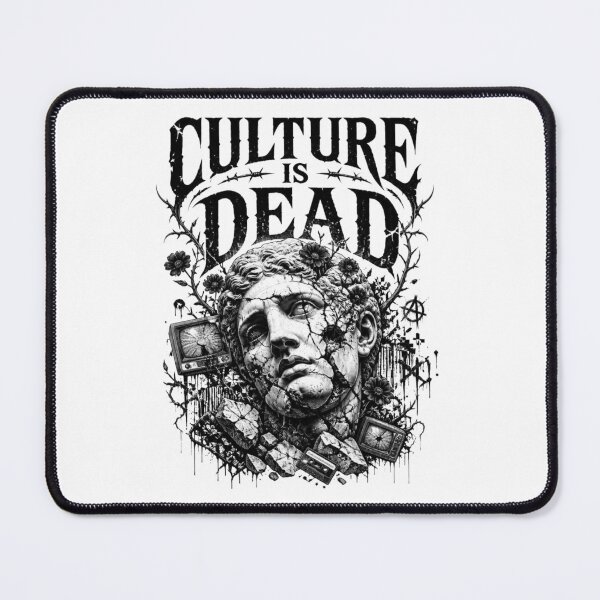 Item preview, Culture Is Dead Gothic Skull Statue Dark Streetwear T-Shirt designed and sold by Cavalier-org.