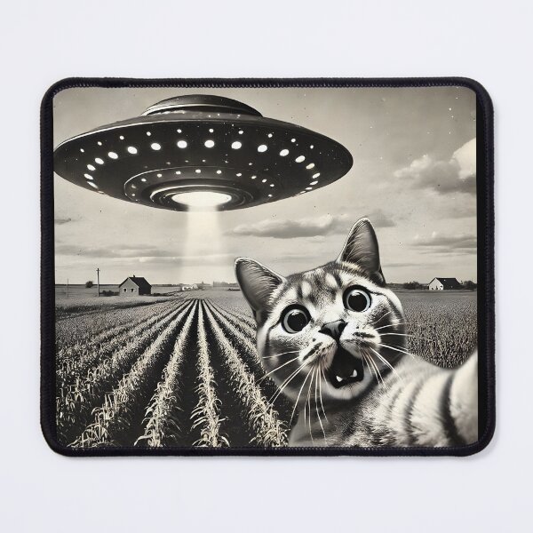 Item preview, Funny UFO Cat Selfie designed and sold by TeeVelora.