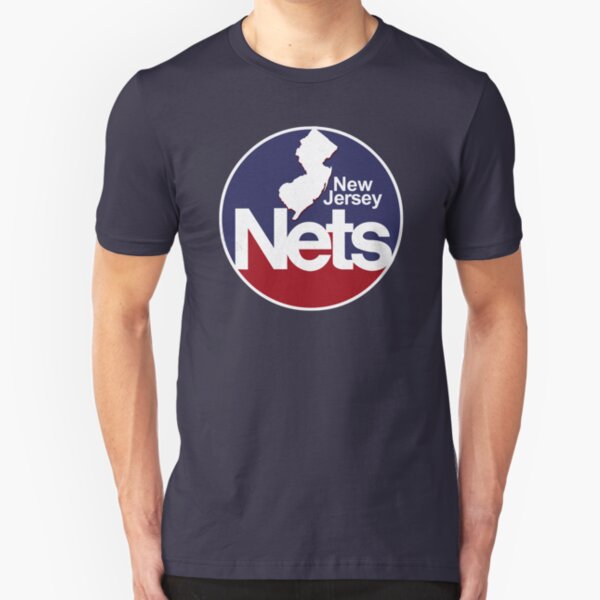 DEFUNCT - New Jersey Nets, Retro Basketball Slim Fit T-Shirt