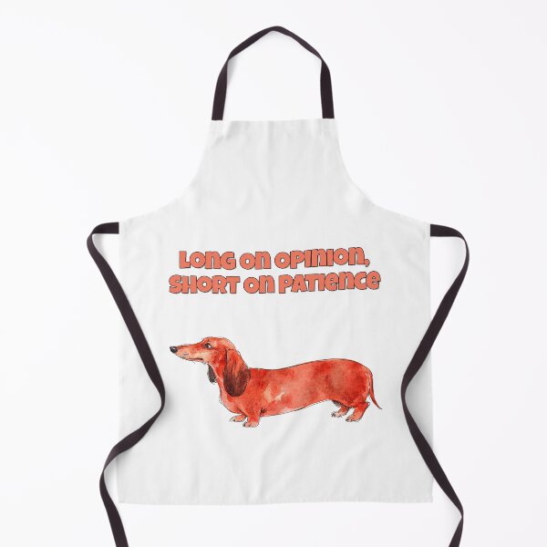 Item preview, Dachshund Long On Opinion Short On Patience Dog Art designed and sold by NatureUnleashed.