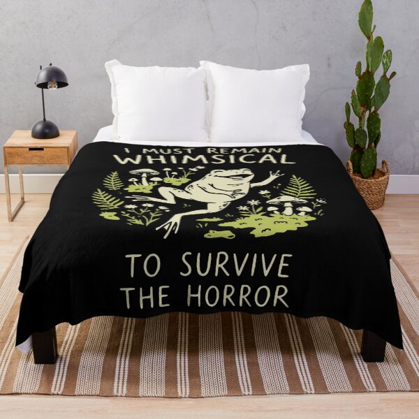 Item preview, I Must Remain Whimsical To Survive The Horror Frog Funny designed and sold by ripgoatclothing.