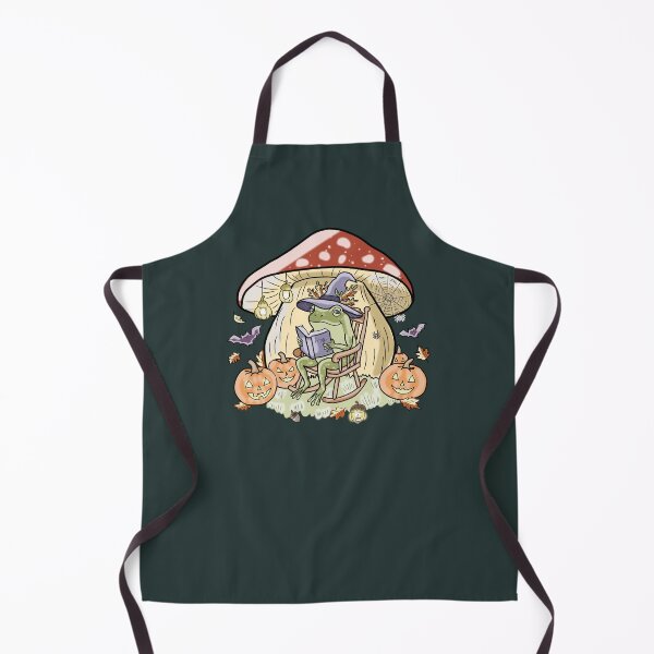 Item preview, Frog Reading Book Under Mushroom Halloween Spooky Cottagecore designed and sold by LeshanArt.