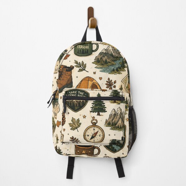 Item preview, Hiking National Park Pattern – Outdoor Adventure & Mountain Aesthetic designed and sold by RJACreative.