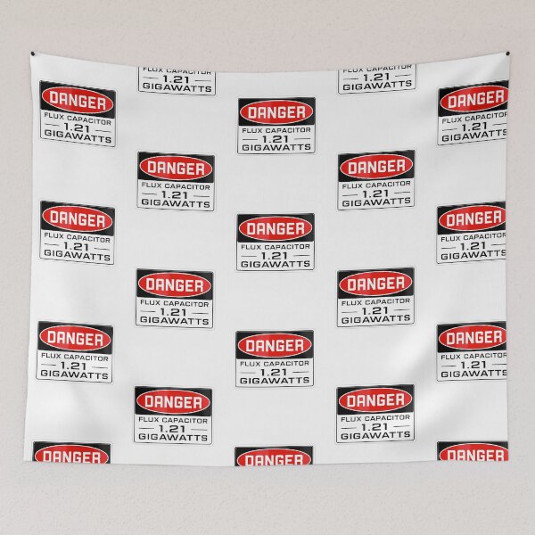 Item preview, 1.21 Gigawatts Warning Flux Capacitor Sticker designed and sold by THEJOHNJADS.